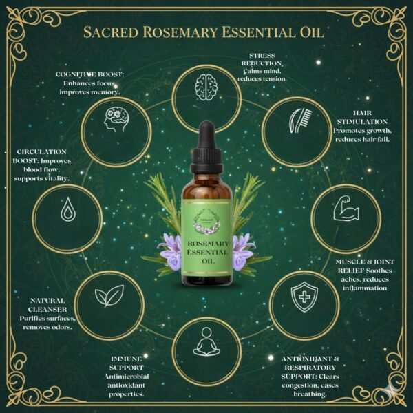 Forever Flourish Rosemary Essential Oil 100% Pure Natural Therapeutic Grade - Image 4