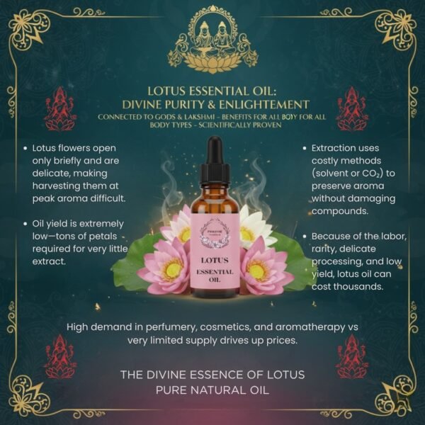 Forever Flourish Lotus Essential Oil 100% Pure Natural Therapeutic Grade - Image 4
