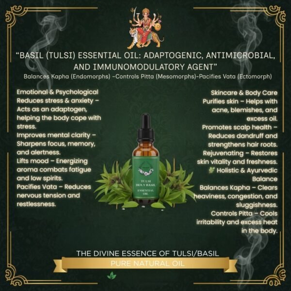 Forever Flourish Tulsi Holy Basil Essential Oil 100% Pure Natural Therapeutic Grade - Image 4