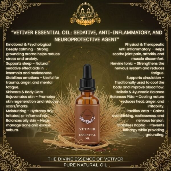 Forever Flourish Vetiver Essential Oil 100% Pure Natural Therapeutic Grade - Image 4